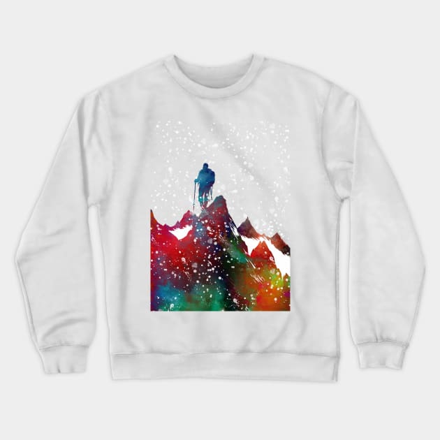 Mountaineer sport art #sport Crewneck Sweatshirt by JBJart